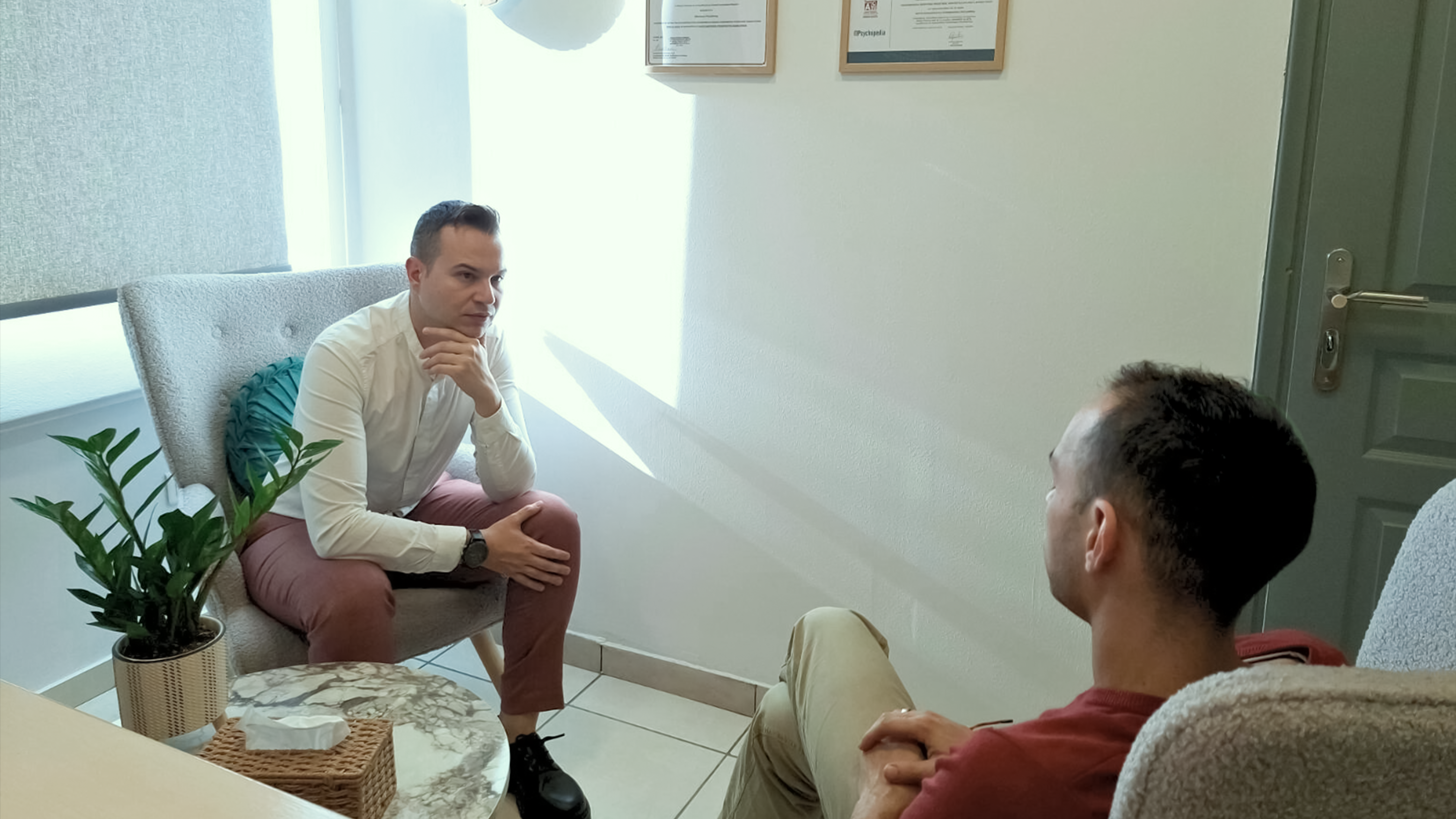 Psychotherapy session for adults